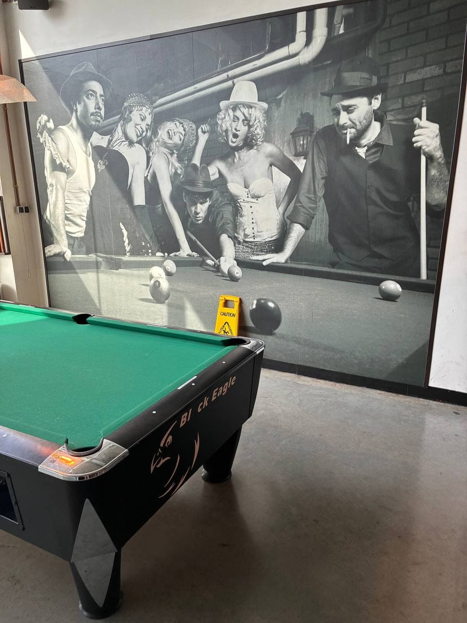 The pool table